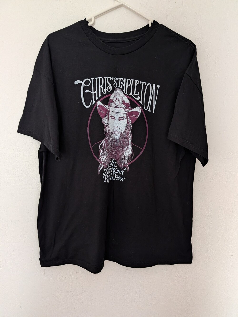 Chris Stapleton AII American Road Show Concert T Shirt Missing Size Tag
